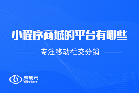 小程序商城的平臺有哪些，應(yīng)該如何選擇？